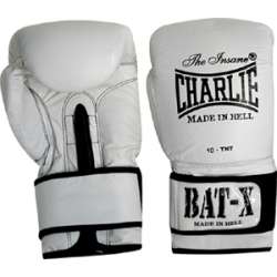 Luvas de boxe Charlie bat-x branco