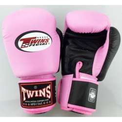 Luvas de boxe Twins BGK (rosa/preto)