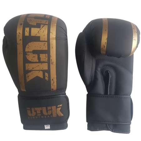 Luvas boxe Utuk preta ouro