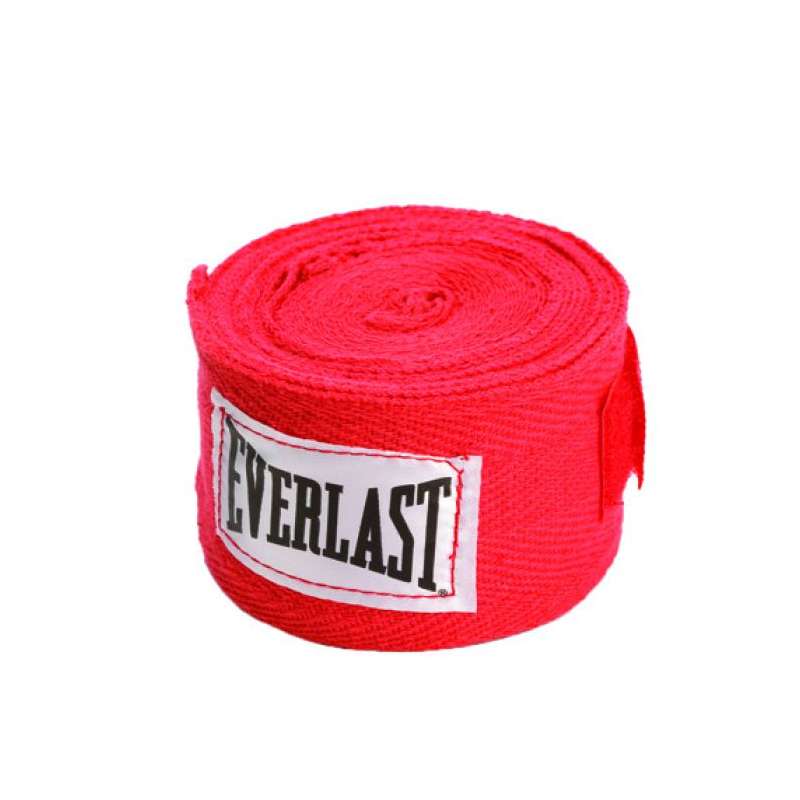 Ligaduras de boxe Everlast 457cms (vermelho)