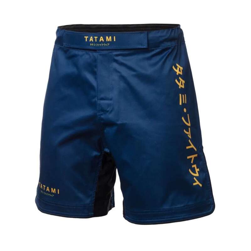 Calções MMA Tatami katakana azul