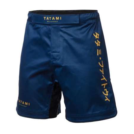 Calções MMA Tatami katakana azul