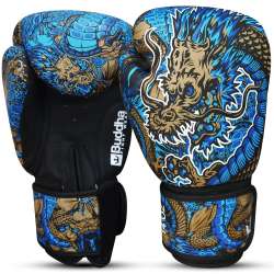 Luvas de boxe Buddha fantasy dragon (azul)