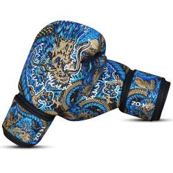 Luvas de boxe Buddha fantasy dragon (azul) 3