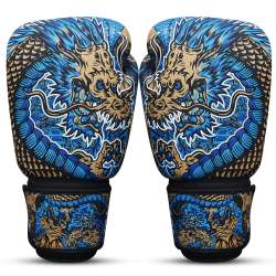 Luvas de boxe Buddha fantasy dragon (azul) 4