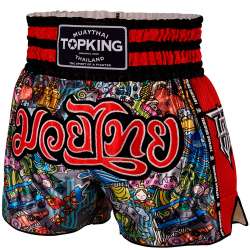 Calças de muay thai Top King boxing 223 (vermelho)