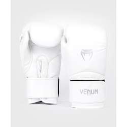 Luvas contender 1.5 Venum kick boxe (branco/cinzeto)