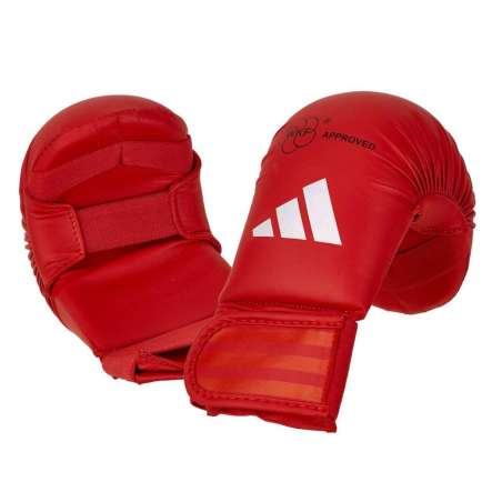 Luvas de karaté vermelhas Adidas WKF