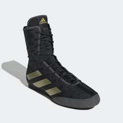 Sapatilhas de boxe Adidas box hog 4 preto/dourado 3