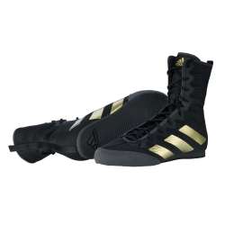 Sapatilhas de boxe Adidas box hog 4 preto/dourado 4