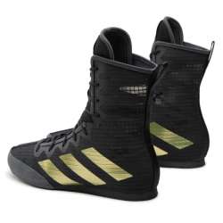 Sapatilhas de boxe Adidas box hog 4 preto/dourado 5
