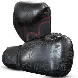 Luvas de boxe Buddha mexican preto mate 4