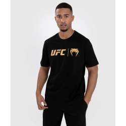 T-shirt clássica Venum UFC preto e dourado