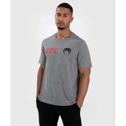 T-shirt clássica Venum UFC cinzenta vermelha