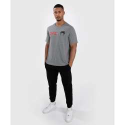 T-shirt clássica Venum UFC cinzenta vermelha 4