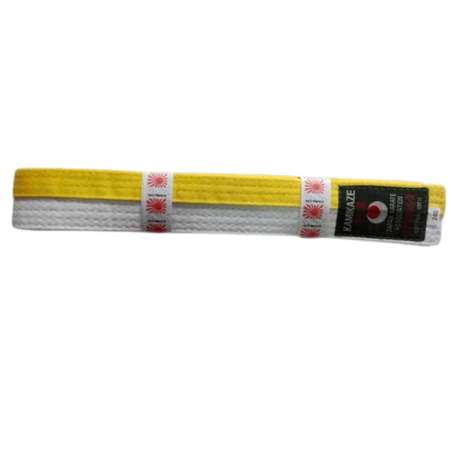 Cinto amarelo branco Kamikaze 1