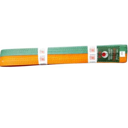 Cinto Karate Kamikaze laranja verde 1