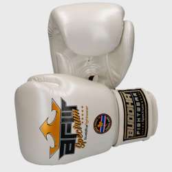 Luvas de boxe Buddha spectrum metallic thailand brancas