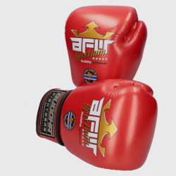 Luvas de muay thai Buddha spectrum metallic thailand vermelhas