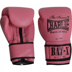 Luvas Boxe Charlie Bat-X rosa
