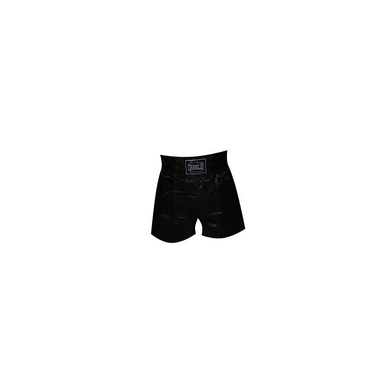 Shorts de boxe Charlie suave preto Shorts de boxe Charlie suave preto